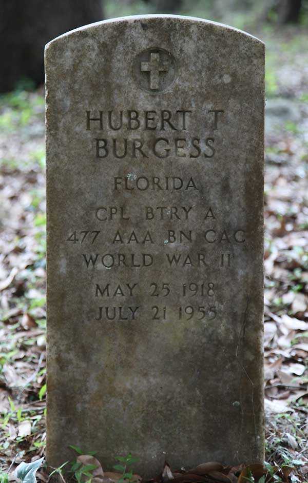 Hubert T. Burgess Gravestone Photo