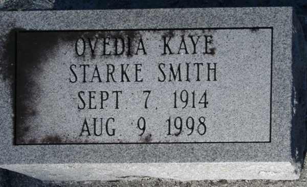 Ovedia Kaye Starke Smith Gravestone Photo
