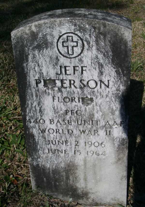 Jeff Peterson Gravestone Photo