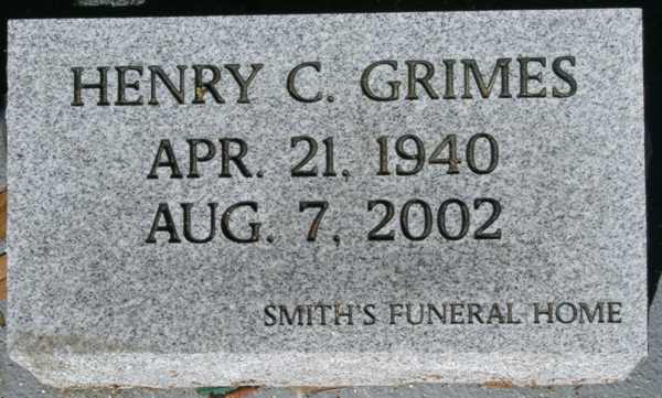 Henry C. Grimes Gravestone Photo