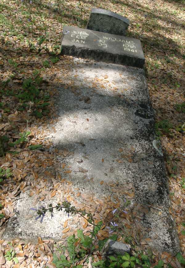 Not ledgable at  this angle Williams Gravestone Photo
