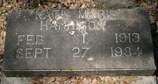 Kate Marie Harrison Gravestone Photo