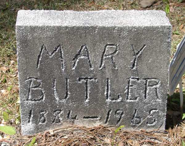 Mary Butler Gravestone Photo