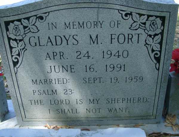 Gladys M. Fort Gravestone Photo