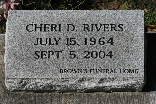 CHERI D. RIVERS Gravestone Photo