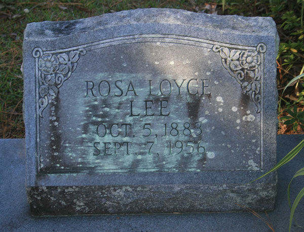 ROSA LOYCE LEE Gravestone Photo