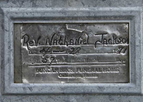 Rev. Nathaniel Jackson Gravestone Photo