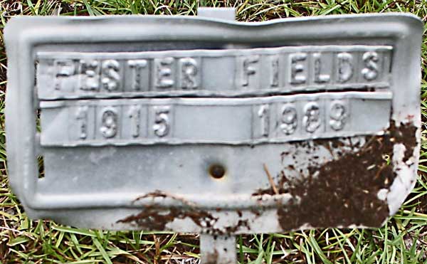 Pester Fields Gravestone Photo