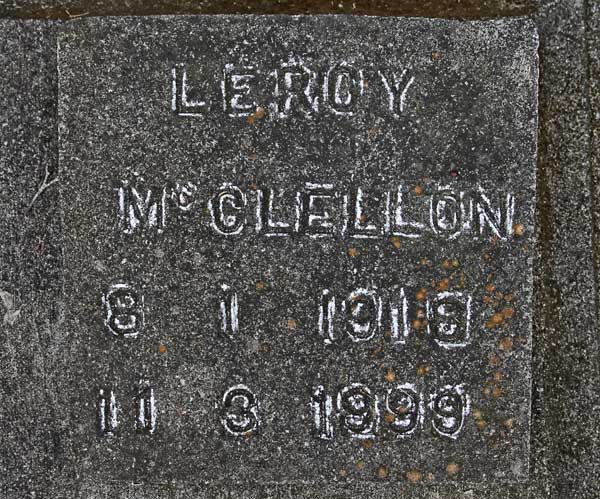 Leroy McClellon Gravestone Photo