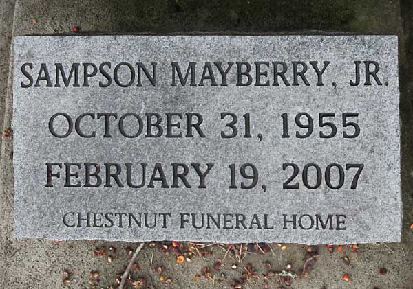 Sampson Mayberry Gravestone Photo