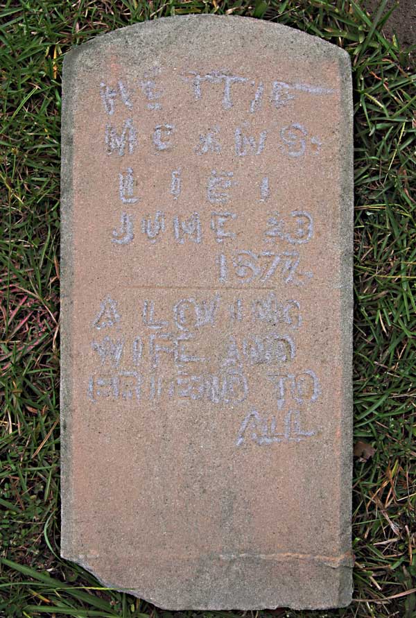 Hettie Means Gravestone Photo