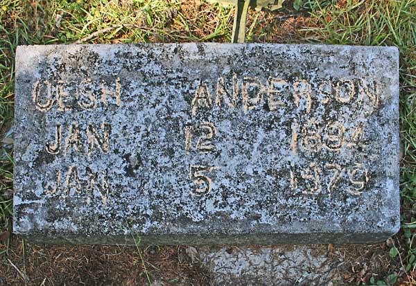 O*sh Anderson Gravestone Photo