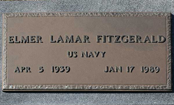 Elmer Lamar Fitzgerald Gravestone Photo