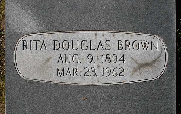 Rita Douglas Brown Gravestone Photo