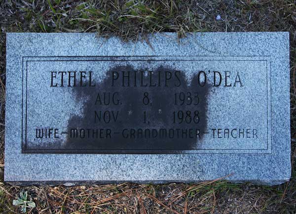 Ethel Phillips O'Dea Gravestone Photo