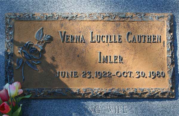 Verna Lucille Cauthen Gravestone Photo