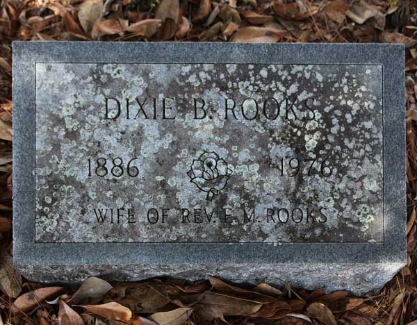 Dixie B. Rooks Gravestone Photo