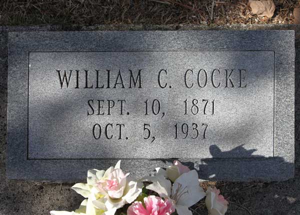 William C. Cocke Gravestone Photo