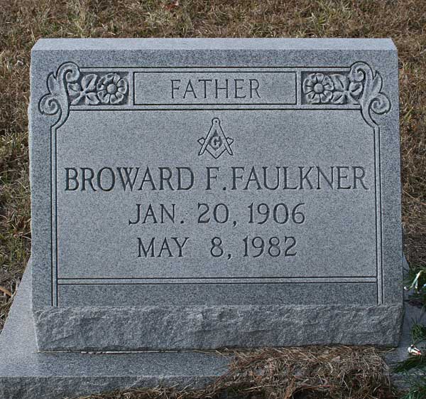 Broward F. Faulkner Gravestone Photo