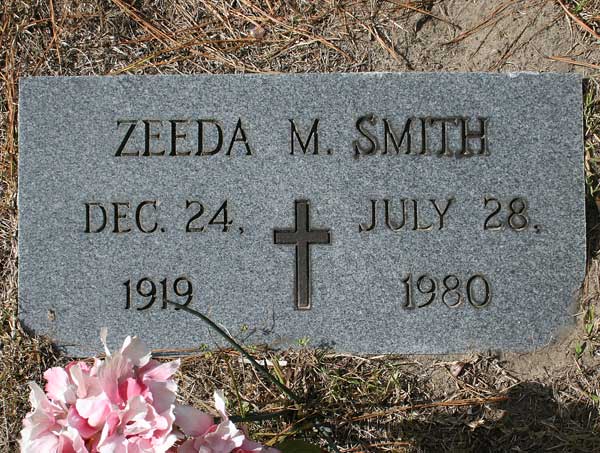 Zeeda M. Smith Gravestone Photo