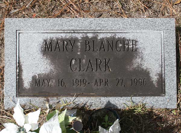 Mary Blanche Clark Gravestone Photo