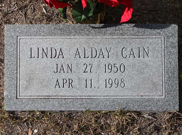 Linda Alday Cain Gravestone Photo