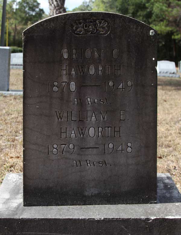 Orion C. & William E. Haworth Gravestone Photo