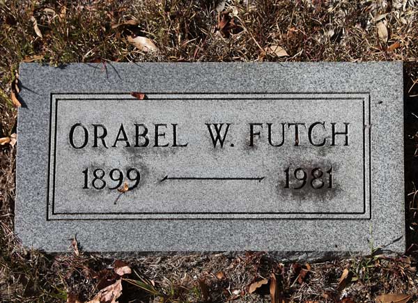 Orabel W. Futch Gravestone Photo