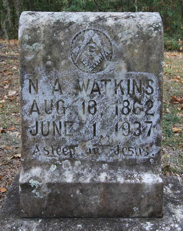N.A. Watkins Gravestone Photo