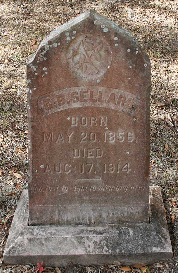 G.B. Sellars Gravestone Photo