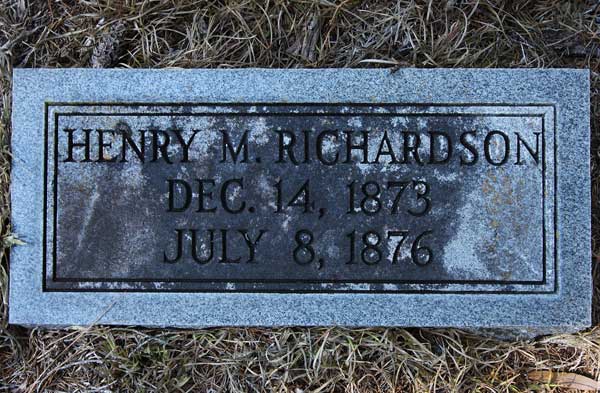Henry M. Richardson Gravestone Photo