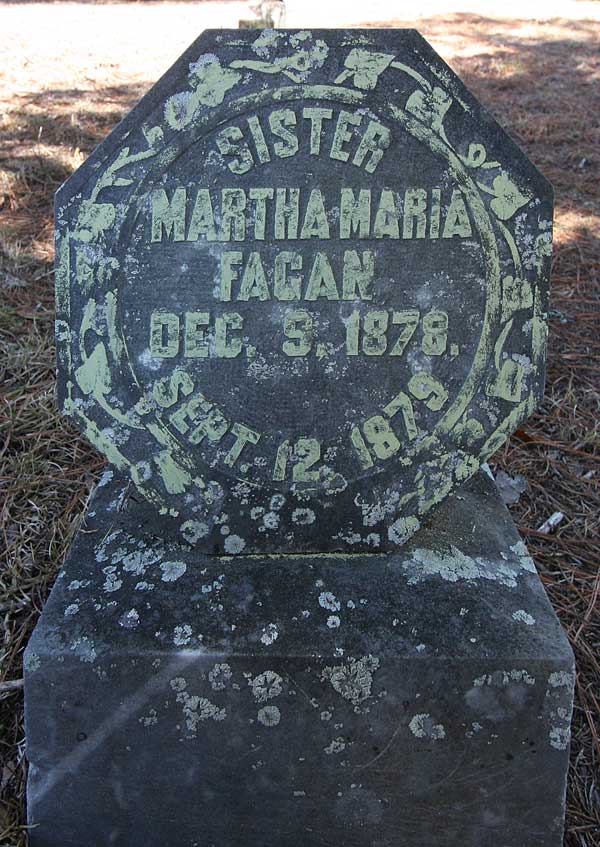 Martha Maria Fagan Gravestone Photo