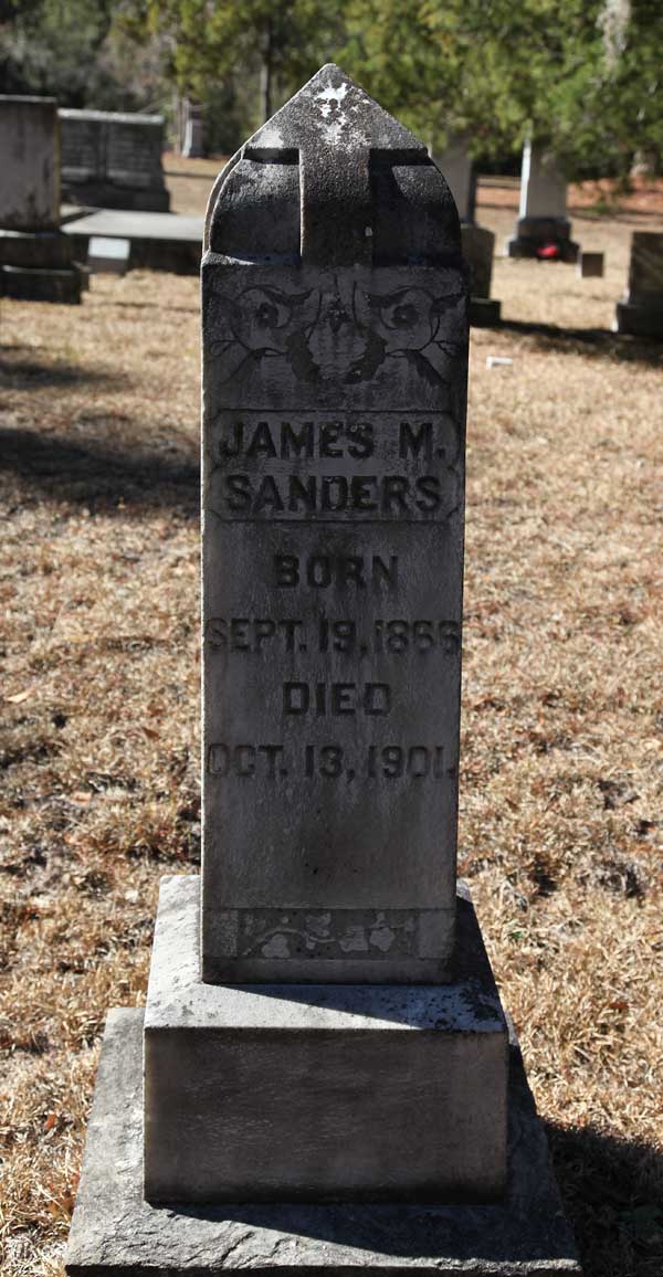 James M. Sanders Gravestone Photo
