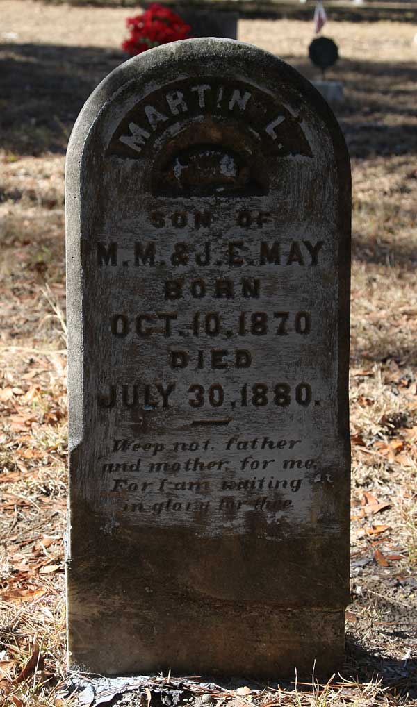 Martin L. May Gravestone Photo