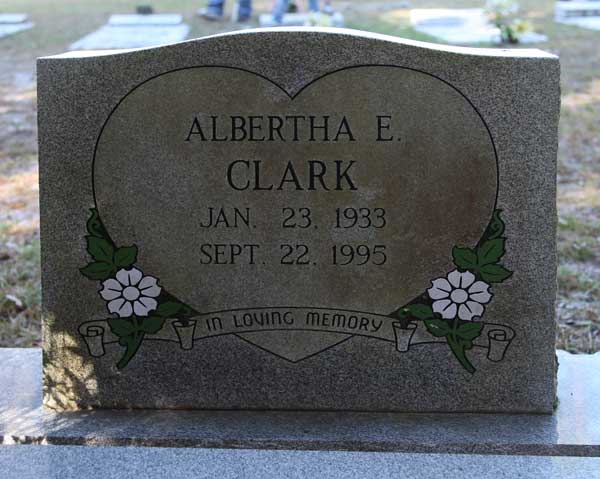 Albertha E. Clark Gravestone Photo