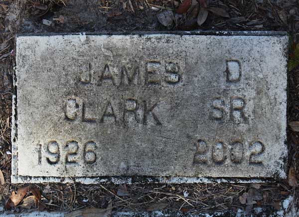 James D. Clark Gravestone Photo