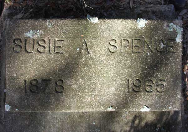 Susie A. Spence Gravestone Photo