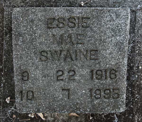 Essie Mae Swaine Gravestone Photo