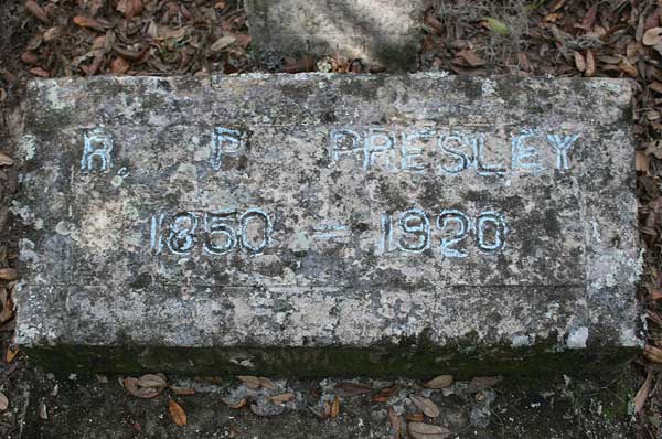 R.P. Presley Gravestone Photo