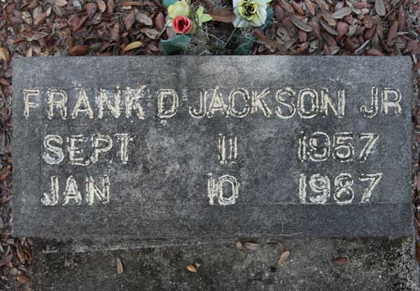 Frank D. Jackson Gravestone Photo