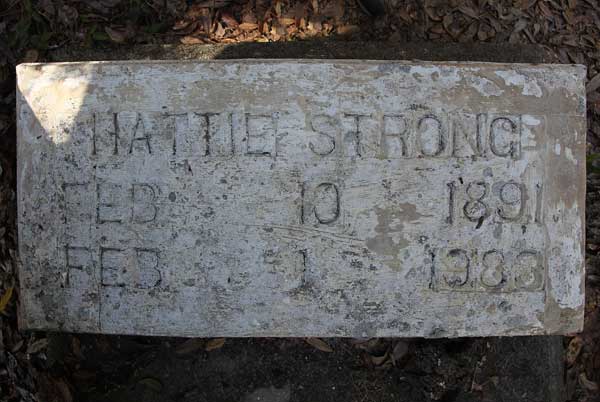 Hattie Strong Gravestone Photo