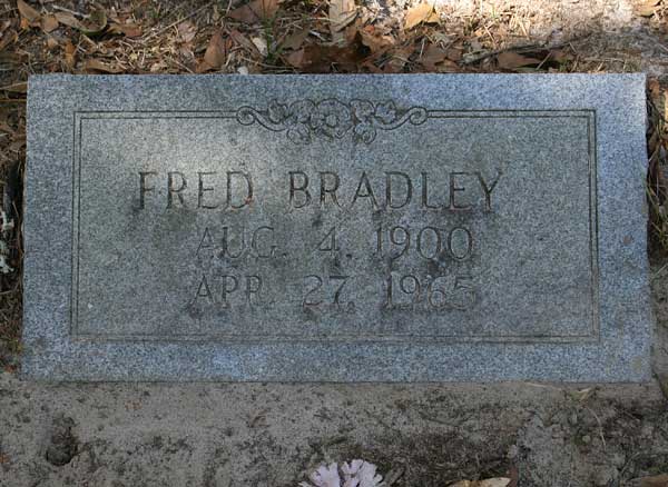 Fred Bradley Gravestone Photo