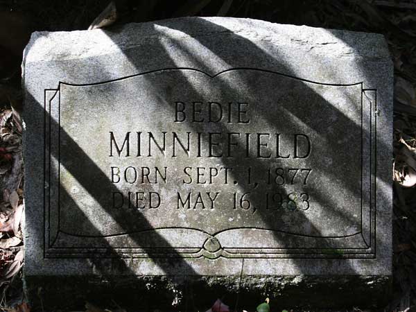 Bedie Minniefield Gravestone Photo