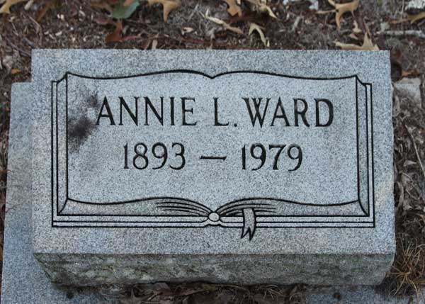 Annie L. Ward Gravestone Photo
