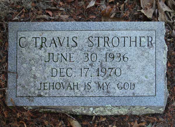 C. Travis Strother Gravestone Photo