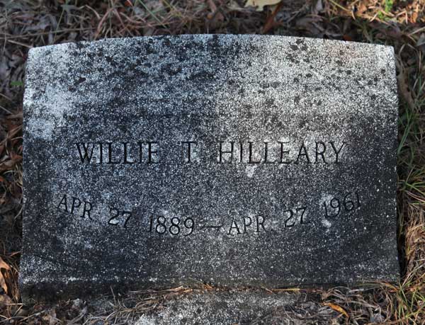 Willie T. Hilleary Gravestone Photo