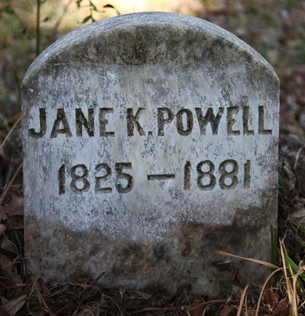 Jane K. Powell Gravestone Photo