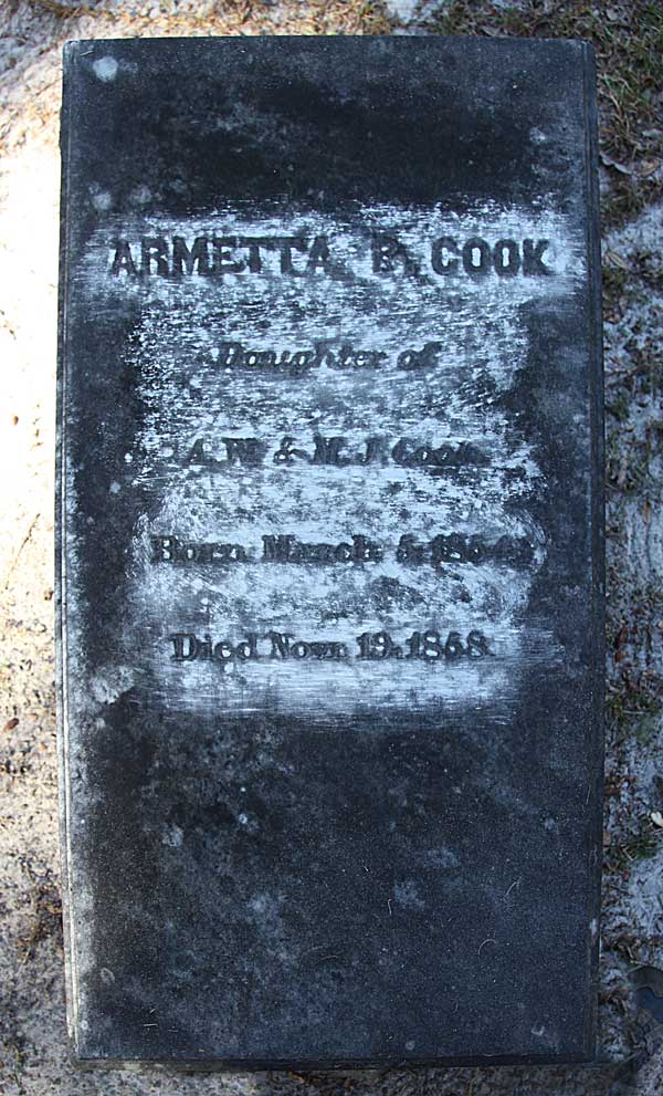 Armetta P. Cook Gravestone Photo