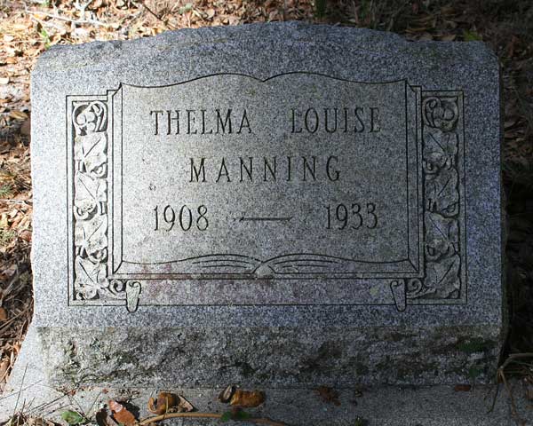 Thelma Louise Manning Gravestone Photo