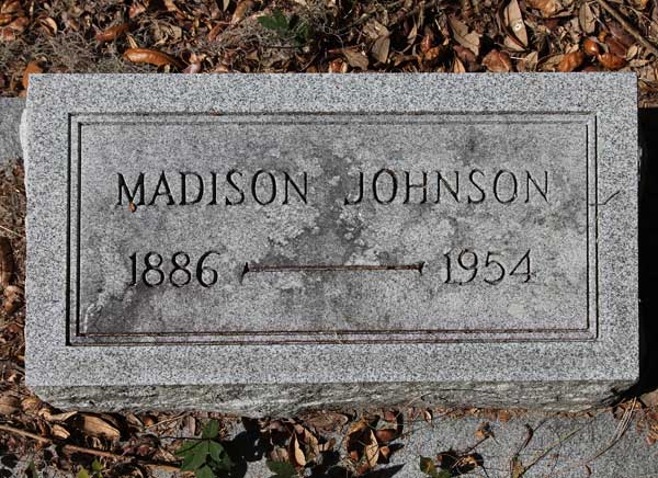 Madison Johnson Gravestone Photo